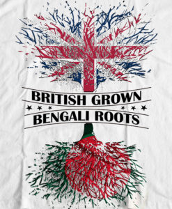 Bengali T-Shirt Company - BTCPAT0001 British Grown Bangladeshi Roots DESIGN