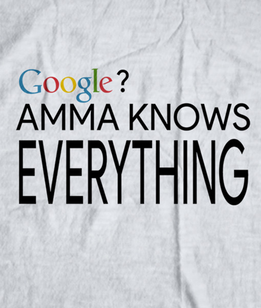 The Bengali T-Shirt Company - AMMA Knows Everything - DESIGN