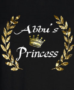 Bengali T-Shirt Company - BTCWFS0001 Abbu's Princess DESIGN Womens