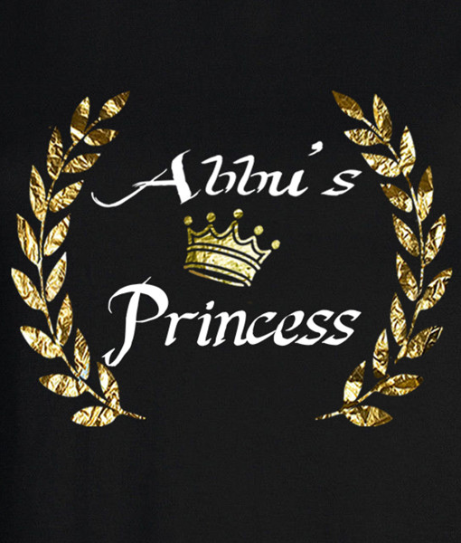 Bengali T-Shirt Company - BTCWFS0001 Abbu's Princess DESIGN Womens