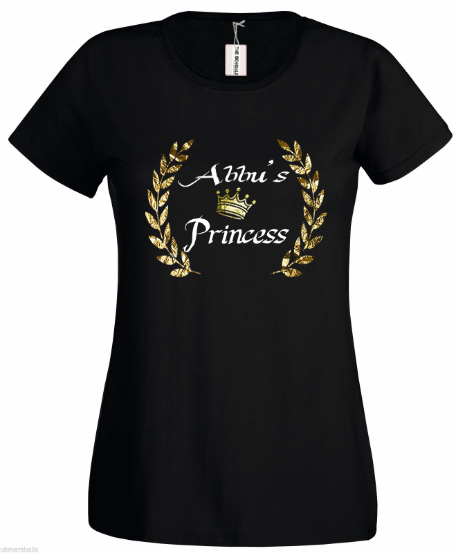 Bengali T-Shirt Company - BTCWFS0001 Abbu's Princess Womens