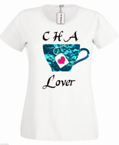 Bengali T-Shirt Company - BTCWFS0003 Cha Lover DESIGN Womens