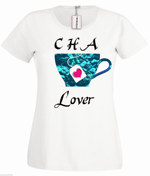 Bengali T-Shirt Company - BTCWFS0003 Cha Lover DESIGN Womens