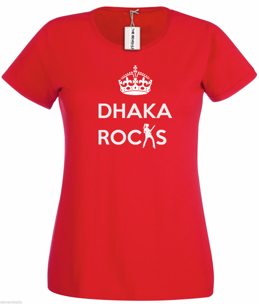 Bengali T-Shirt Company - BTCWFS0004 Dhaka Rocks Womens