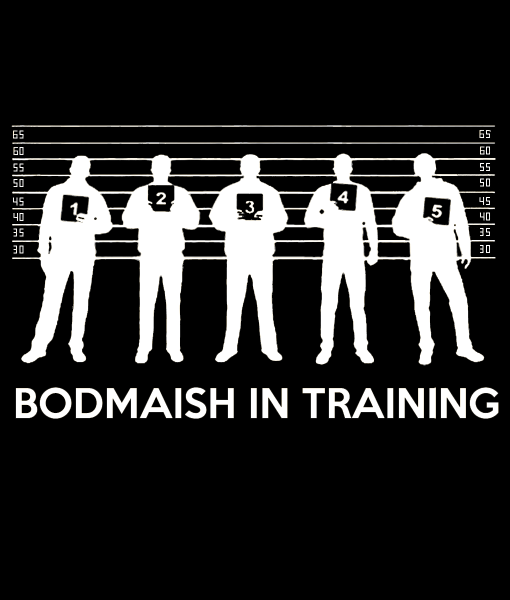 Bengali T-Shirt Company - BTCFUN0015 Bodmaish In Training Black DESIGN